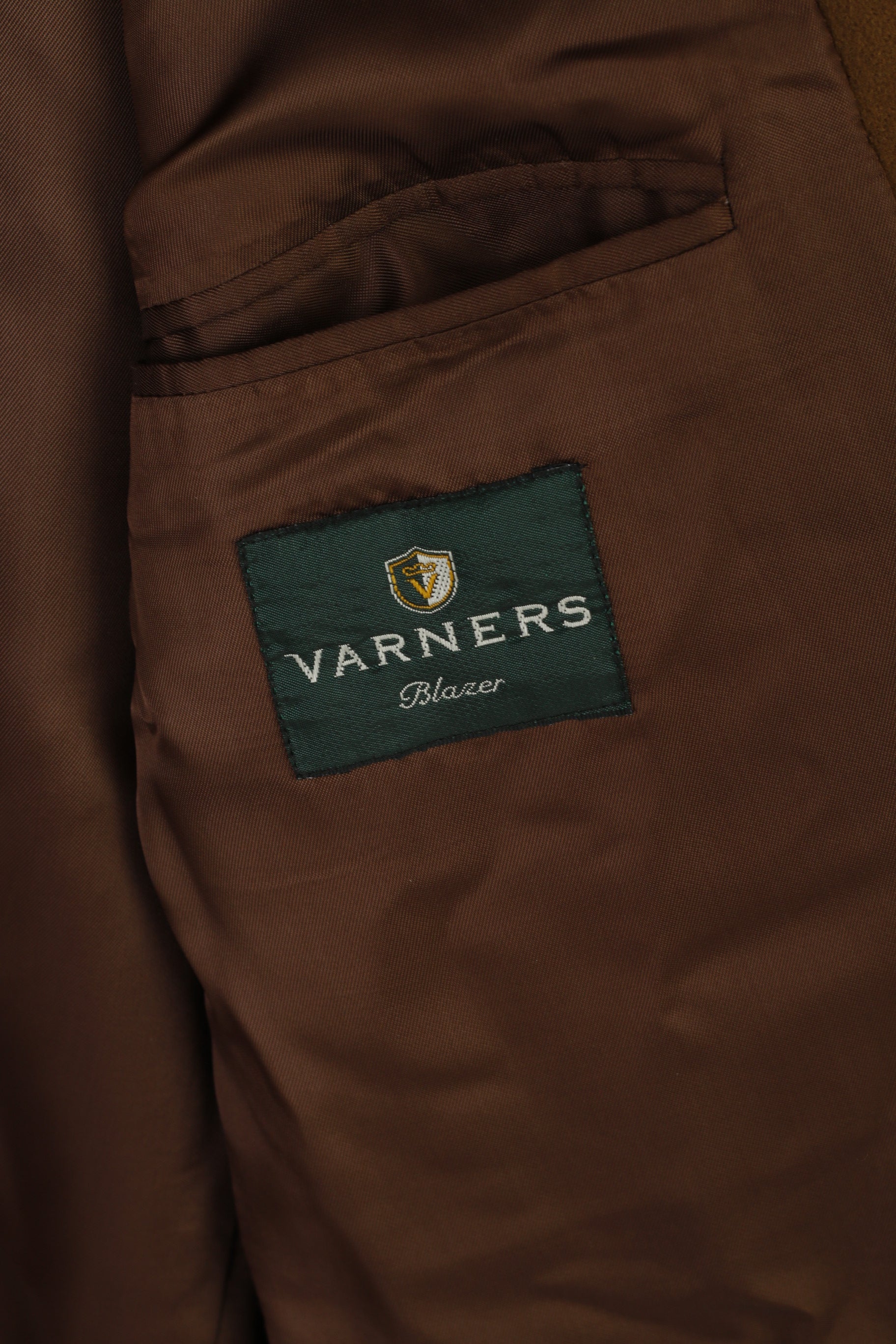 Varners Men 54 44 Blazer Brown Wool Cashmere Blend Vintage Single Breasted Jacket