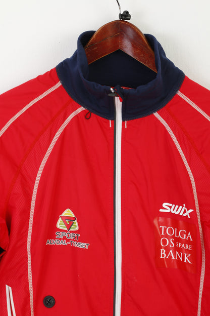 Swix NORGES Women L Jacket Rouge Ski pour Bund Cross CountryVingelen IL Sport Top