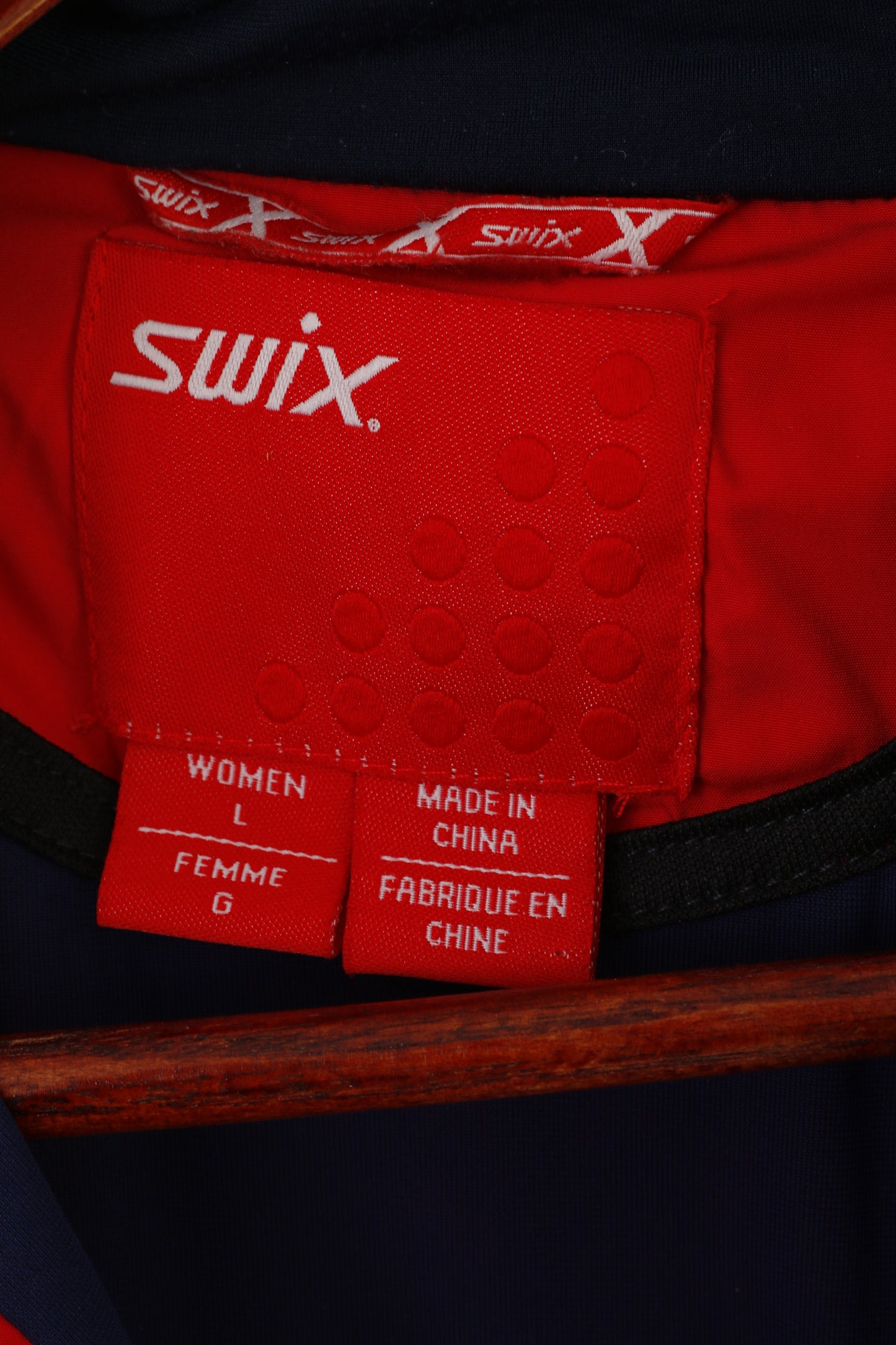 Swix NORGES Women L Jacket Rouge Ski pour Bund Cross CountryVingelen IL Sport Top