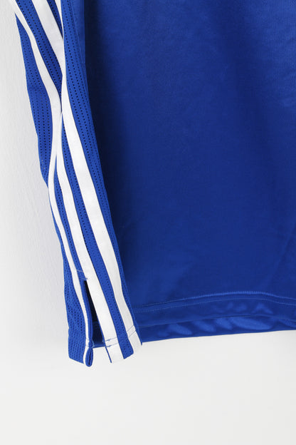 Maglia Adidas da uomo M blu lucido Clima 365 senza maniche in jersey sportivo