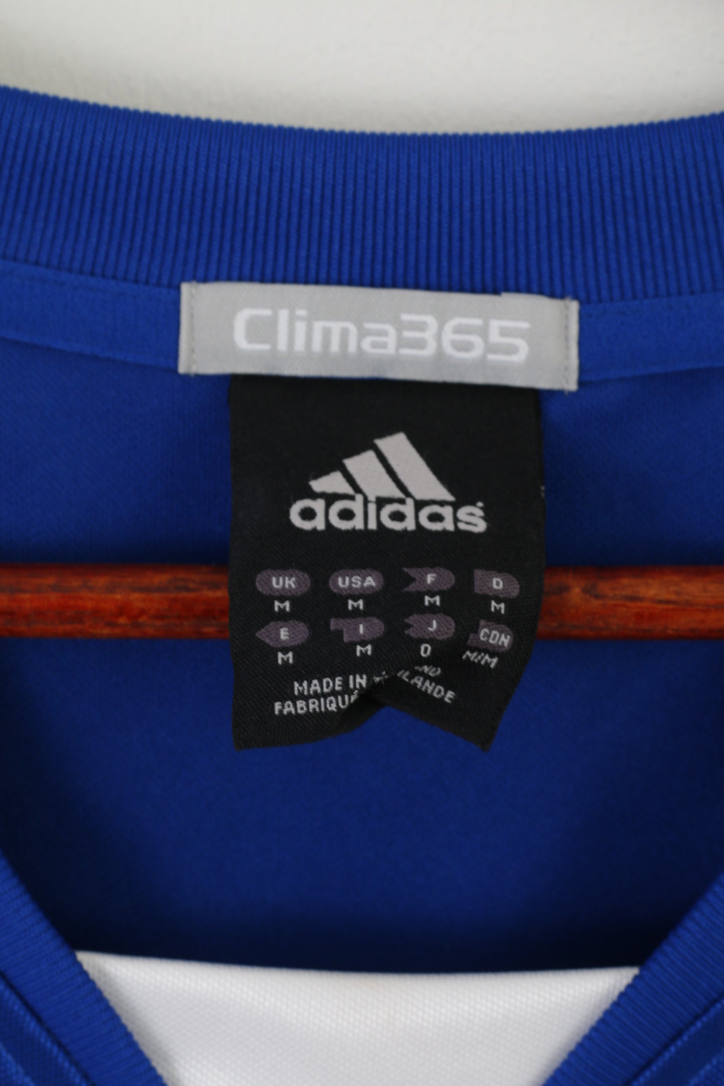 Adidas Homme M Chemise Bleu Brillant Clima 365 Sans Manches Sportswear Jersey Top