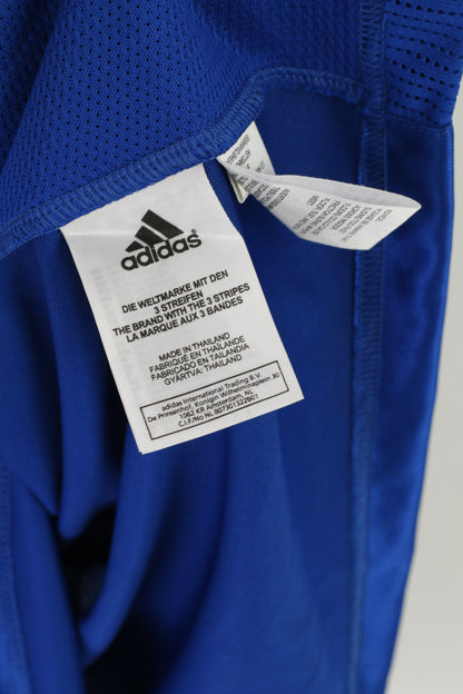 Maglia Adidas da uomo M blu lucido Clima 365 senza maniche in jersey sportivo