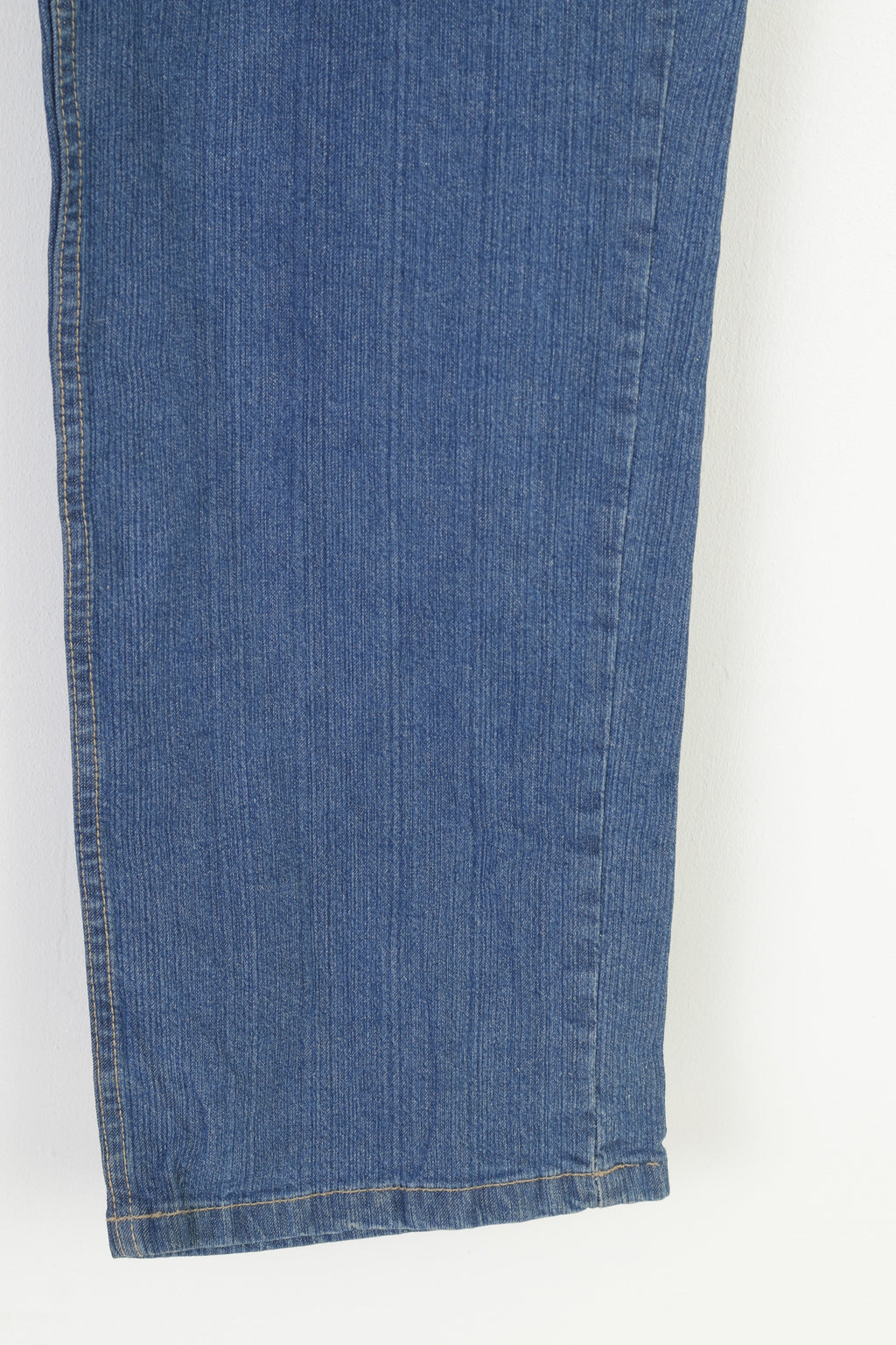 Encadee Women 46 Trousers Denim Jeans Blue Cotton Vintage Classic Pants