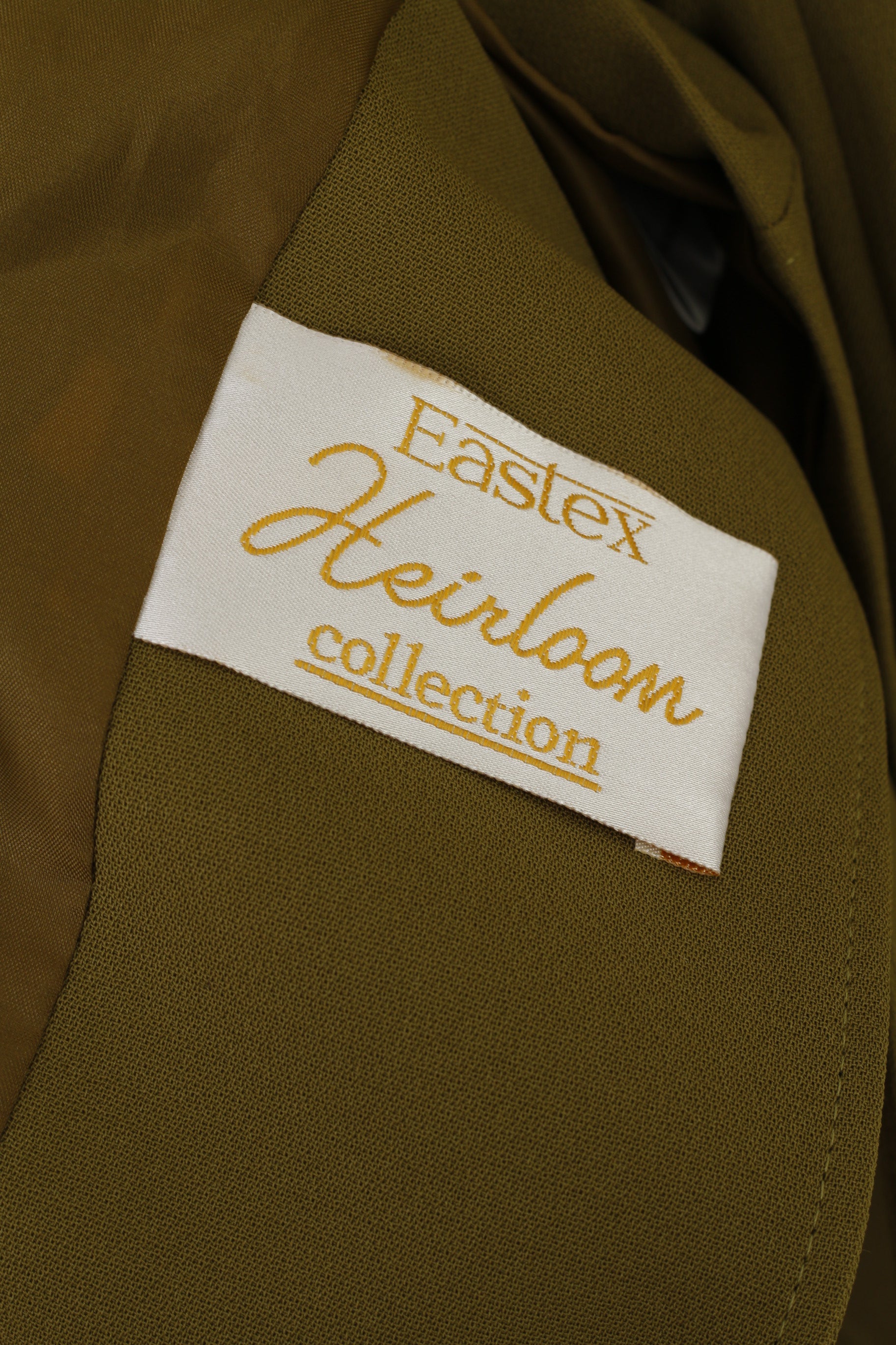 Eastex Heirloom Women 20 46 XL Blazer Green Shiny Sinlge Breasted Classic Jacket
