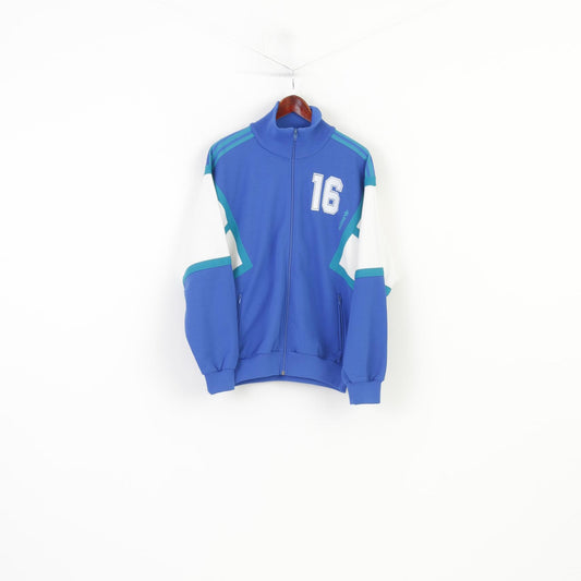 Adidas Men 7 L 180 Sweatshirt Blue ESV West Loma-Sport Nurnberg Vintage Zip Up Top