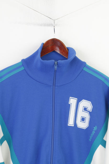 Adidas Homme 7 L 180 Sweat Bleu ESV West Loma-Sport Nurnberg Vintage Zip Up Top