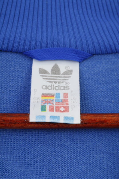 Adidas Men 7 L 180 Sweatshirt Blue ESV West Loma-Sport Nurnberg Vintage Zip Up Top