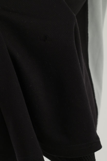Gore Bike Wear Men XXL Shirt Black Cycling Activewear Reflective Zip Neck Jersey Top