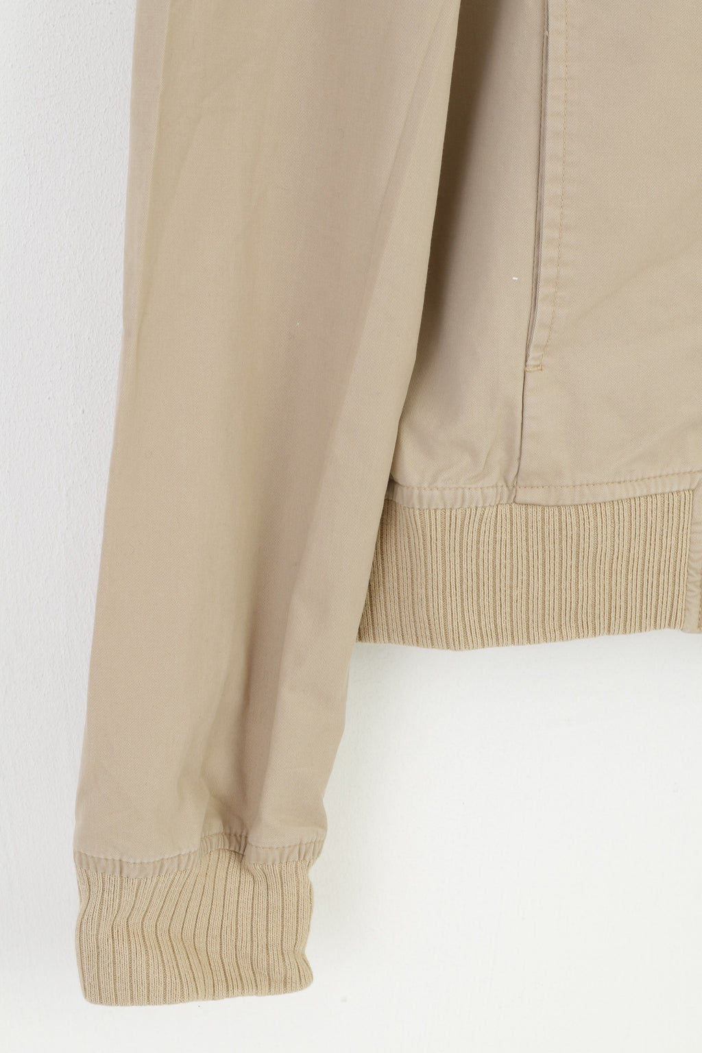 Diesel Femmes MS Veste Beige Coton Zippé Léger Flourish Of Triumph Broderie Top