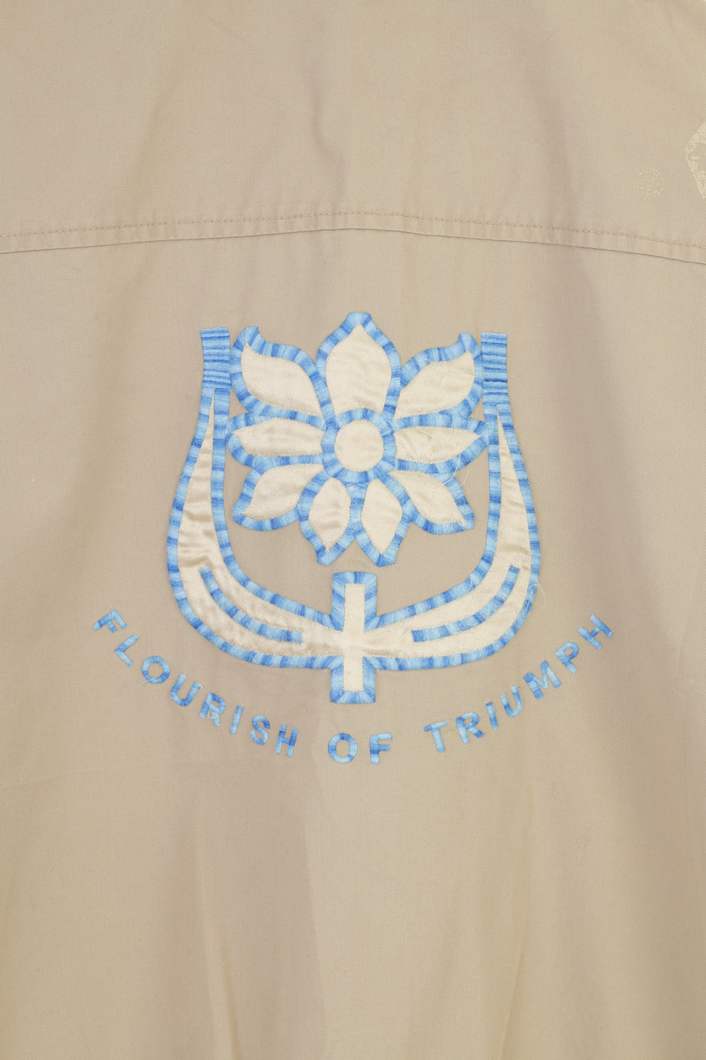 Diesel Femmes MS Veste Beige Coton Zippé Léger Flourish Of Triumph Broderie Top