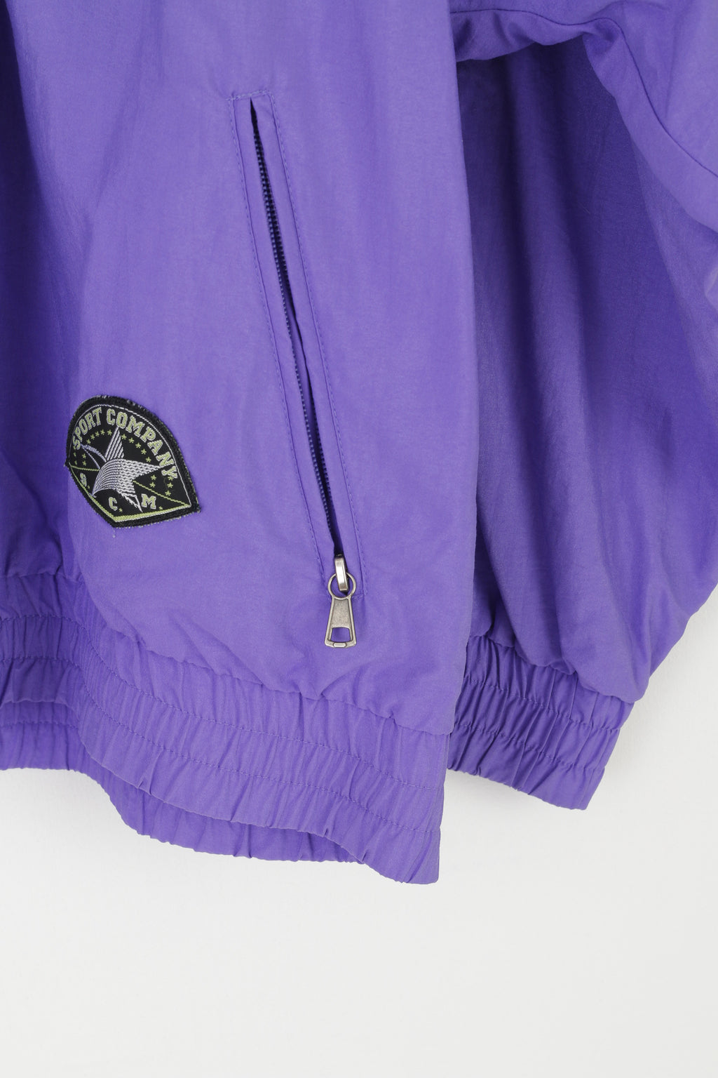 MAIER Sport Company Women 40 M Jacket Purple Vintage 80s Nylon Bomber Top