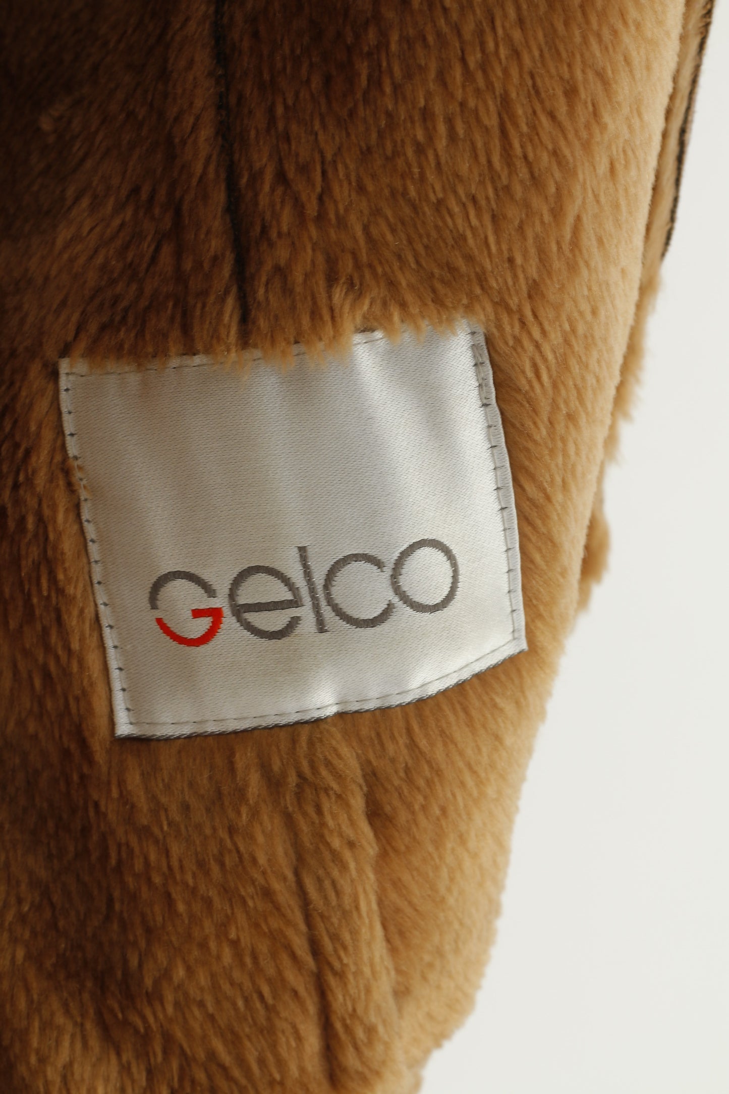 Gelco – veste marron pour femmes, 16 44 XL, style Boho, simple boutonnage, col en fourrure, chaud, imprimé abstrait, haut Vintage