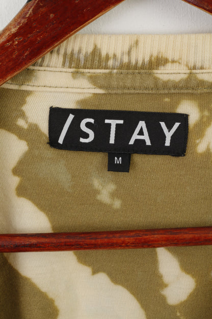 STAY Men M Chemise à manches longues Couleur crème Coton Rainey Crew Neck Top