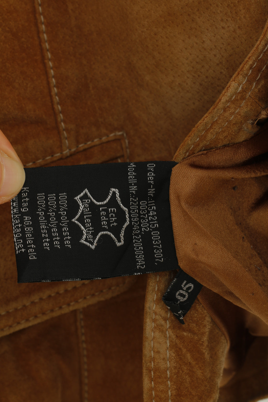 Chevirex Germany Women 38 M Leather Jacket Brown Suede Vintage Single Breasted Blazer Top