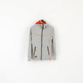 Helly Hansen Men S Sweatshirt Gray Cotton Work Wear Zip Up Hooded Top