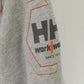 Helly Hansen Men S Sweatshirt Gray Cotton Work Wear Zip Up Hooded Top