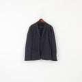 Hugo Boss Men 52 42 Blazer Navy Wool Arid Single Breasted Sport Jacket