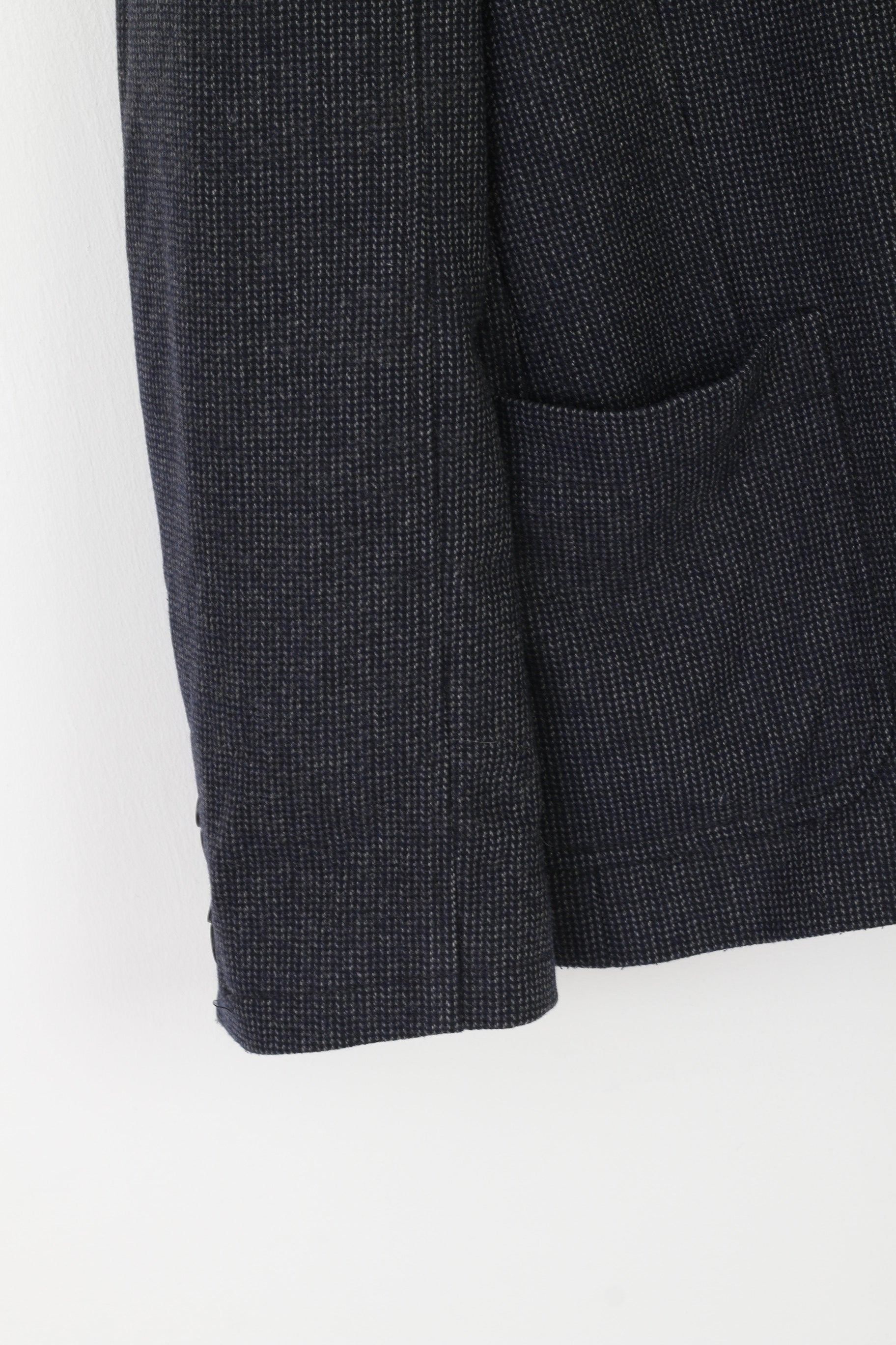 Hugo Boss Men 52 42 Blazer Navy Wool Arid Single Breasted Sport Jacket