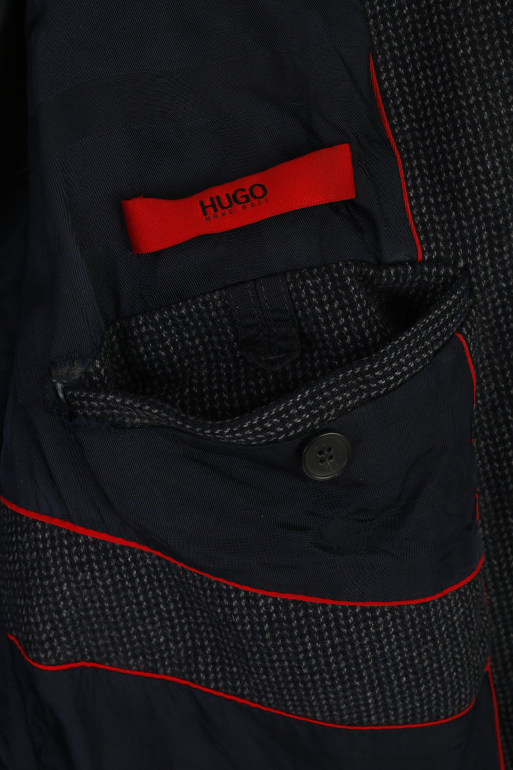 Hugo Boss Men 52 42 Blazer Navy Wool Arid Single Breasted Sport Jacket