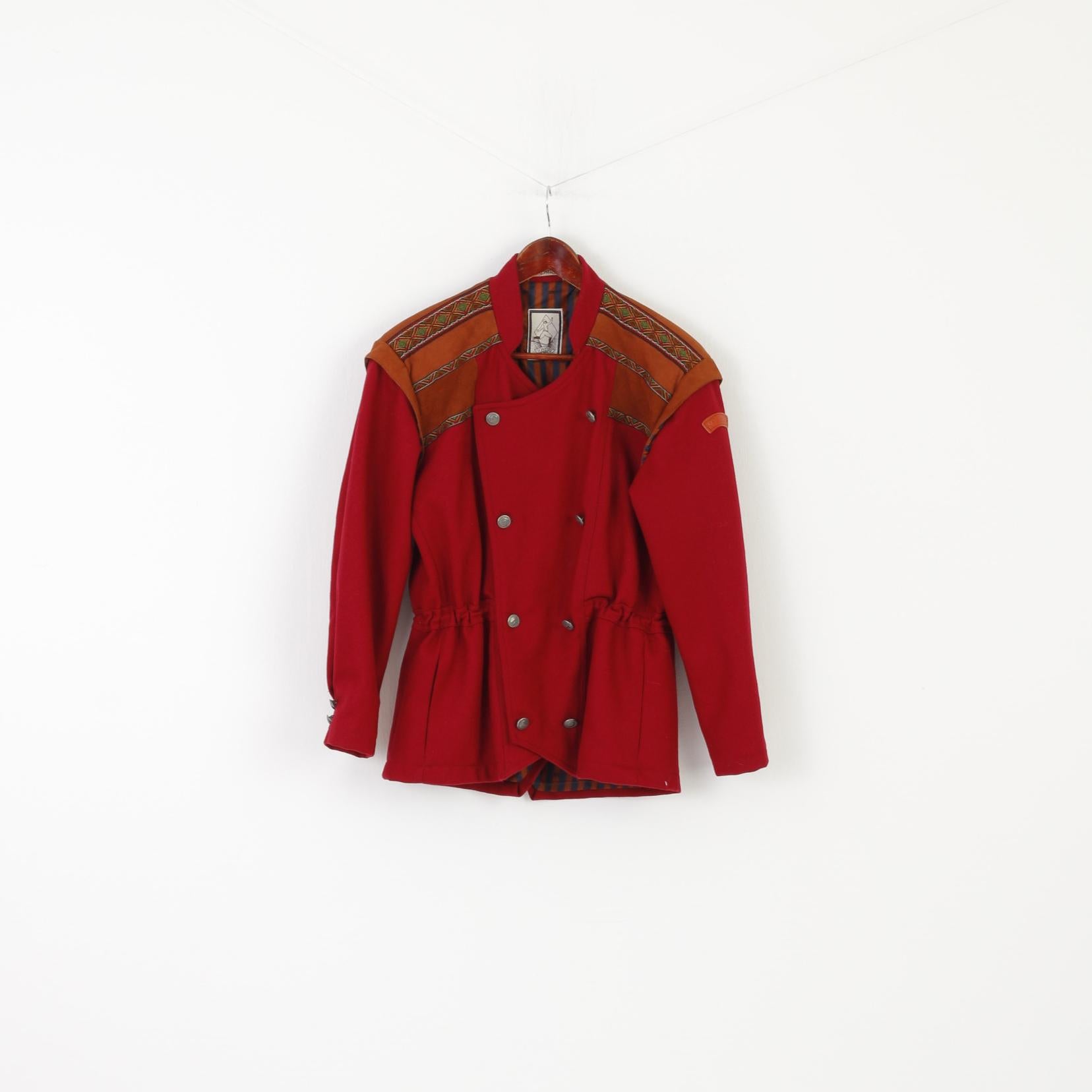 Sondre pour Swix Sport Jupe Costume Femme Marron Laine Norvégienne Ensemble Costume Vintage Lourd