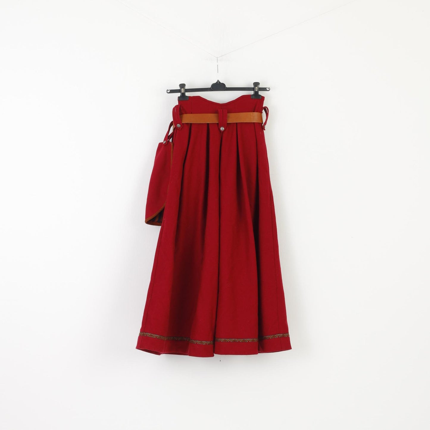 Sondre for Swix Sport Women S Skirt Suit Maroon Norwegian Wool Heavy Vintage Costume Set