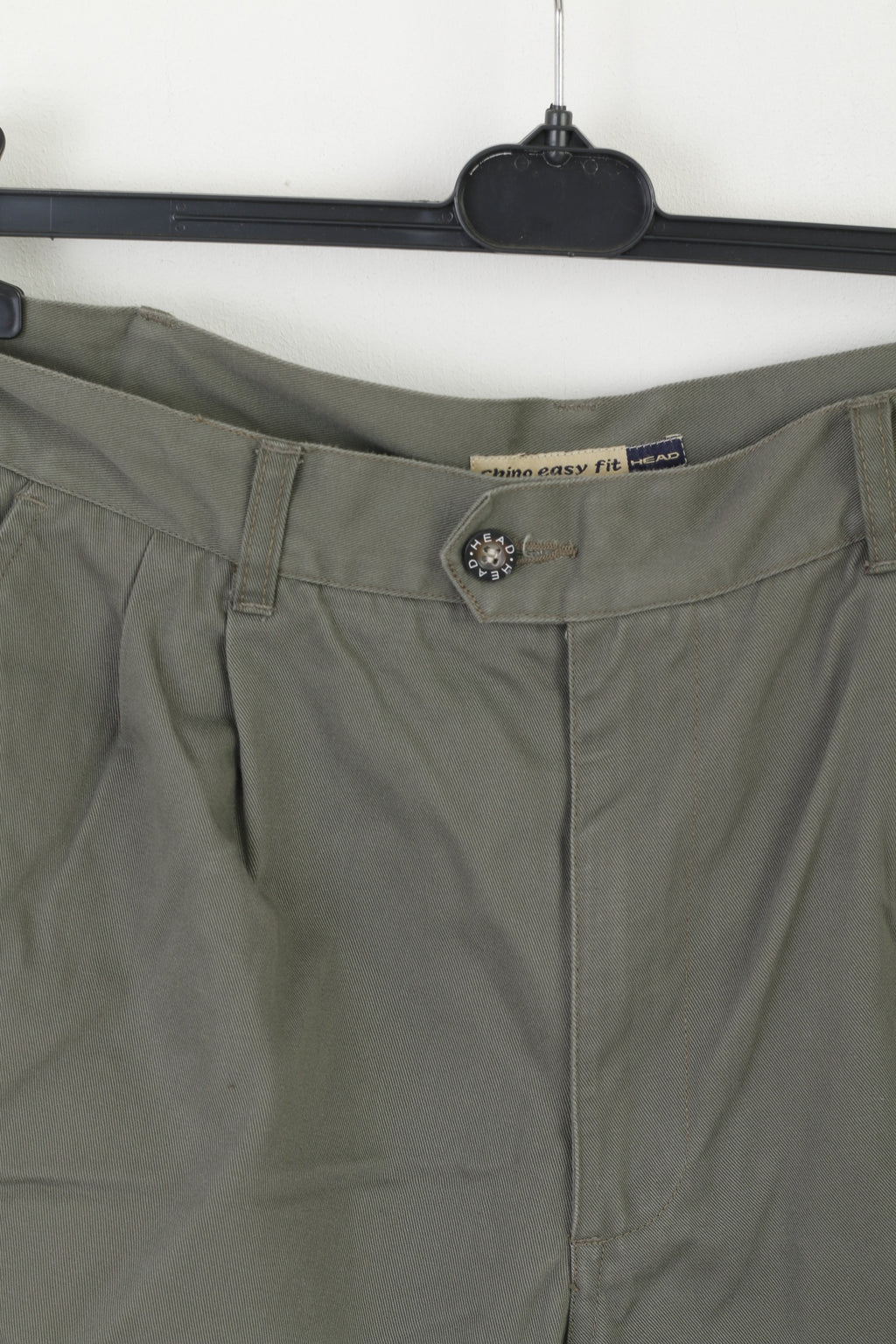 Head Men 36 Shorts Khaki Vintage Sportswear Chino Easy Fit Cotton Casual
