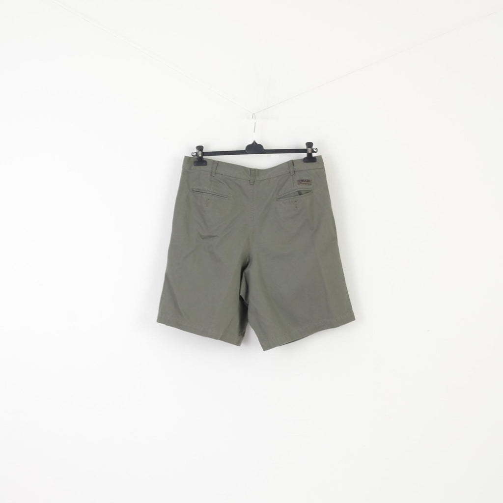 Head Men 36 Shorts Khaki Vintage Sportswear Chino Easy Fit Cotton Casual
