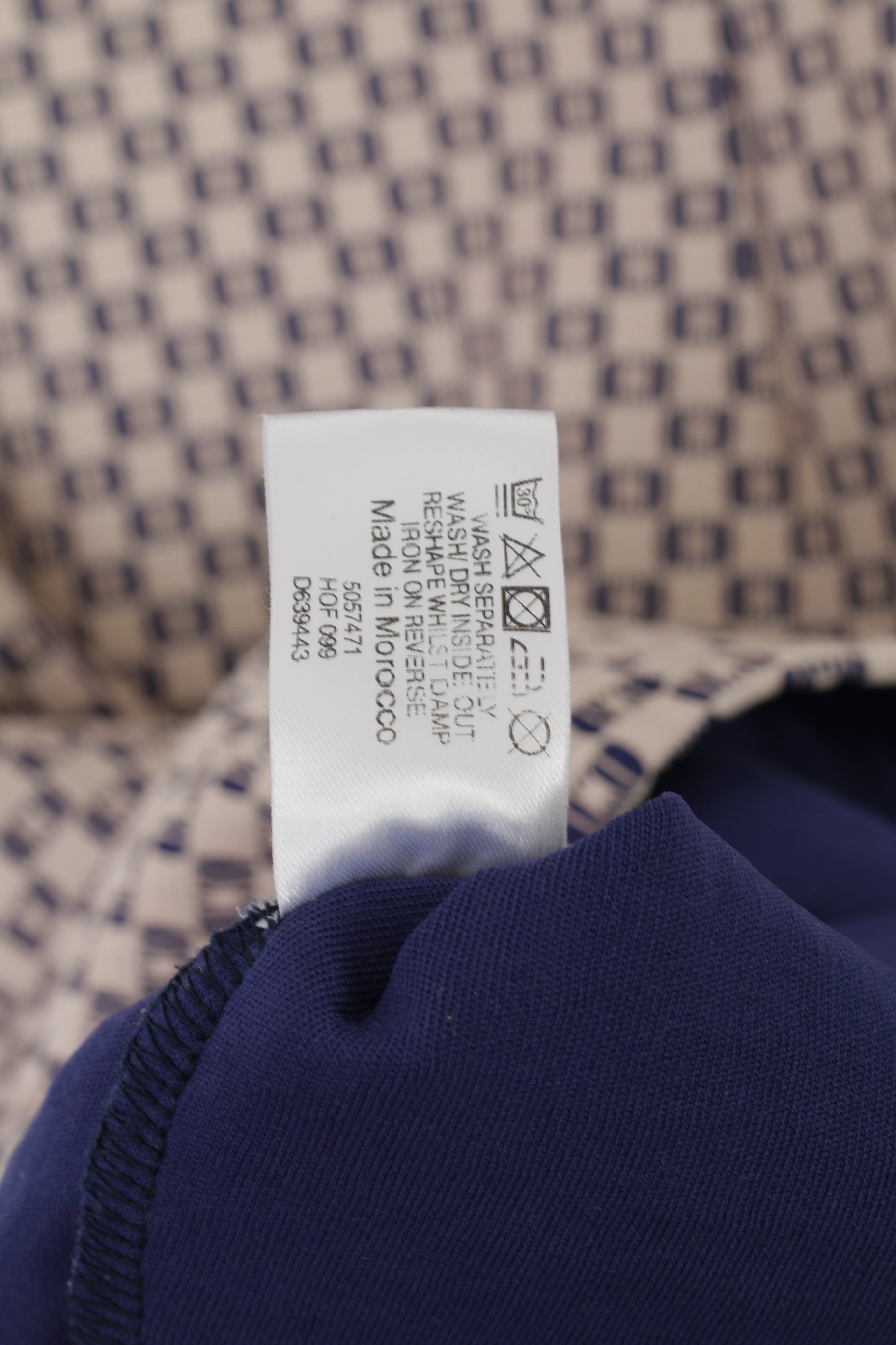 Therapy London Women 14 M Dress Navy Pink Pencil Elegant Sleeveless