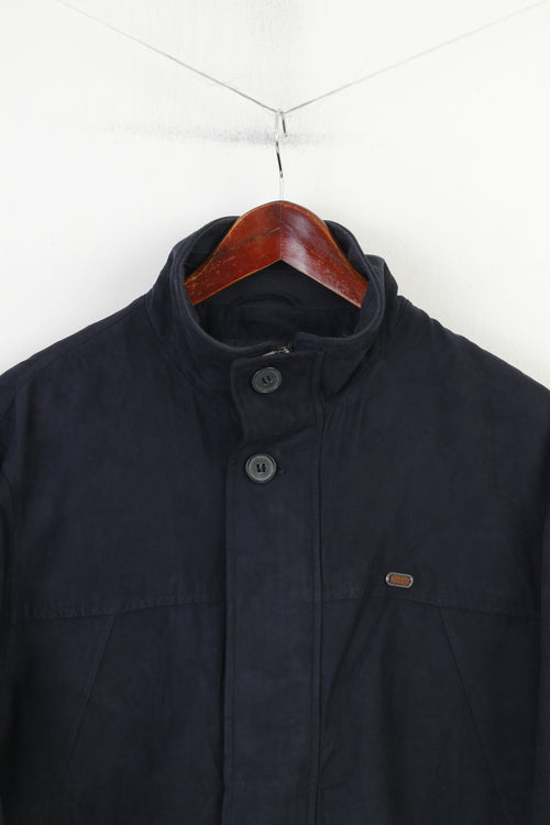 Bosideng Hommes M Bomber Veste Marine Léger Fermeture Éclair Complète Décontracté Velours Vintage Haut