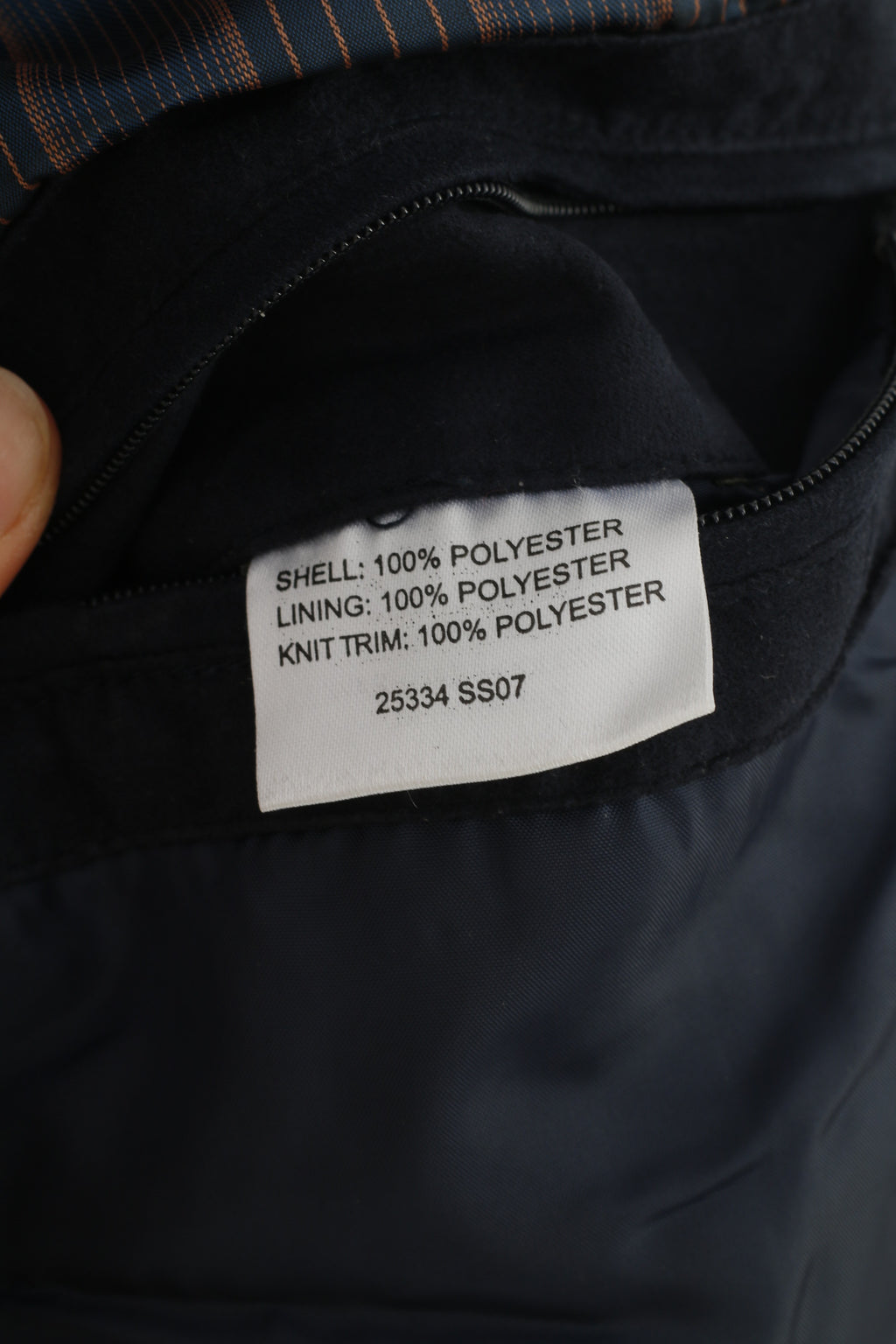 Bosideng Hommes M Bomber Veste Marine Léger Fermeture Éclair Complète Décontracté Velours Vintage Haut