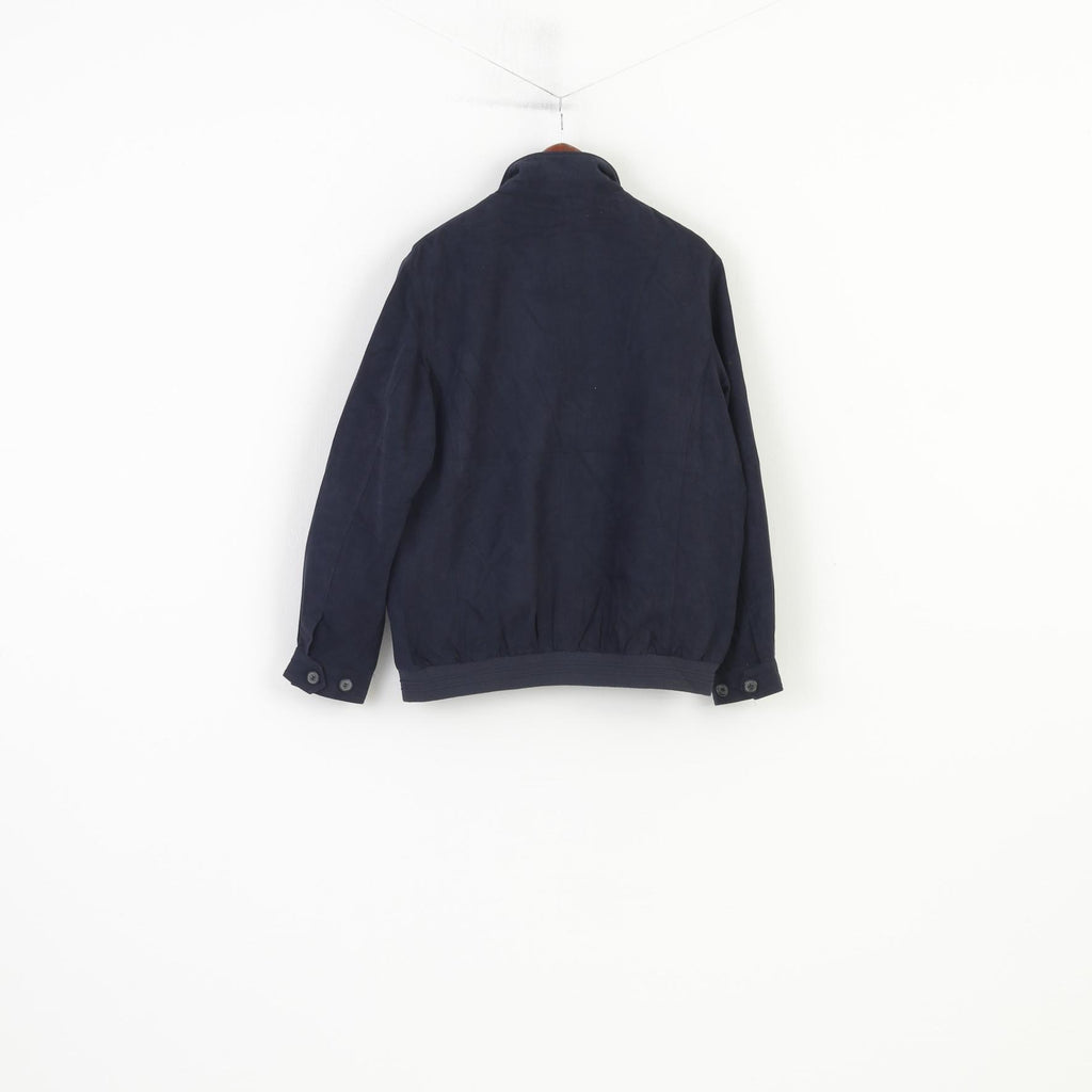 Bosideng Hommes M Bomber Veste Marine Léger Fermeture Éclair Complète Décontracté Velours Vintage Haut