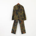 Preta Men 54 L Uniform Suit Set Green Camouflage Camo Cotton Army Shirt Trousers