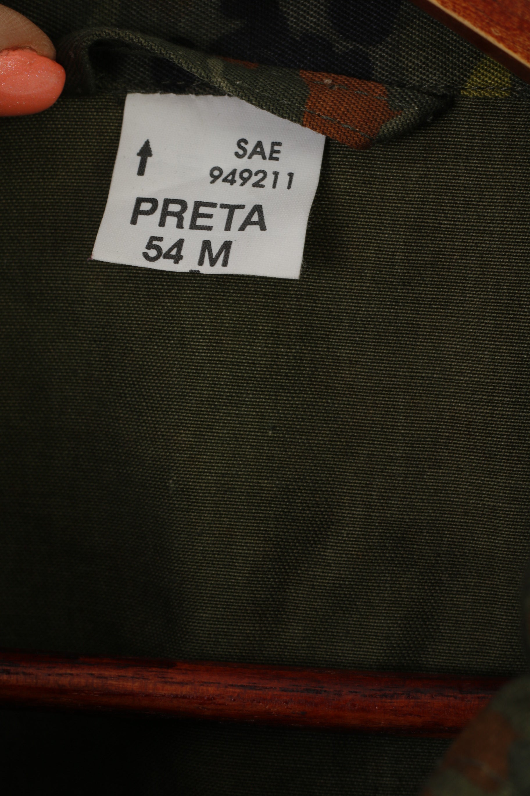 Preta Men 54 L Uniform Suit Set Green Camouflage Camo Cotton Army Shirt Trousers