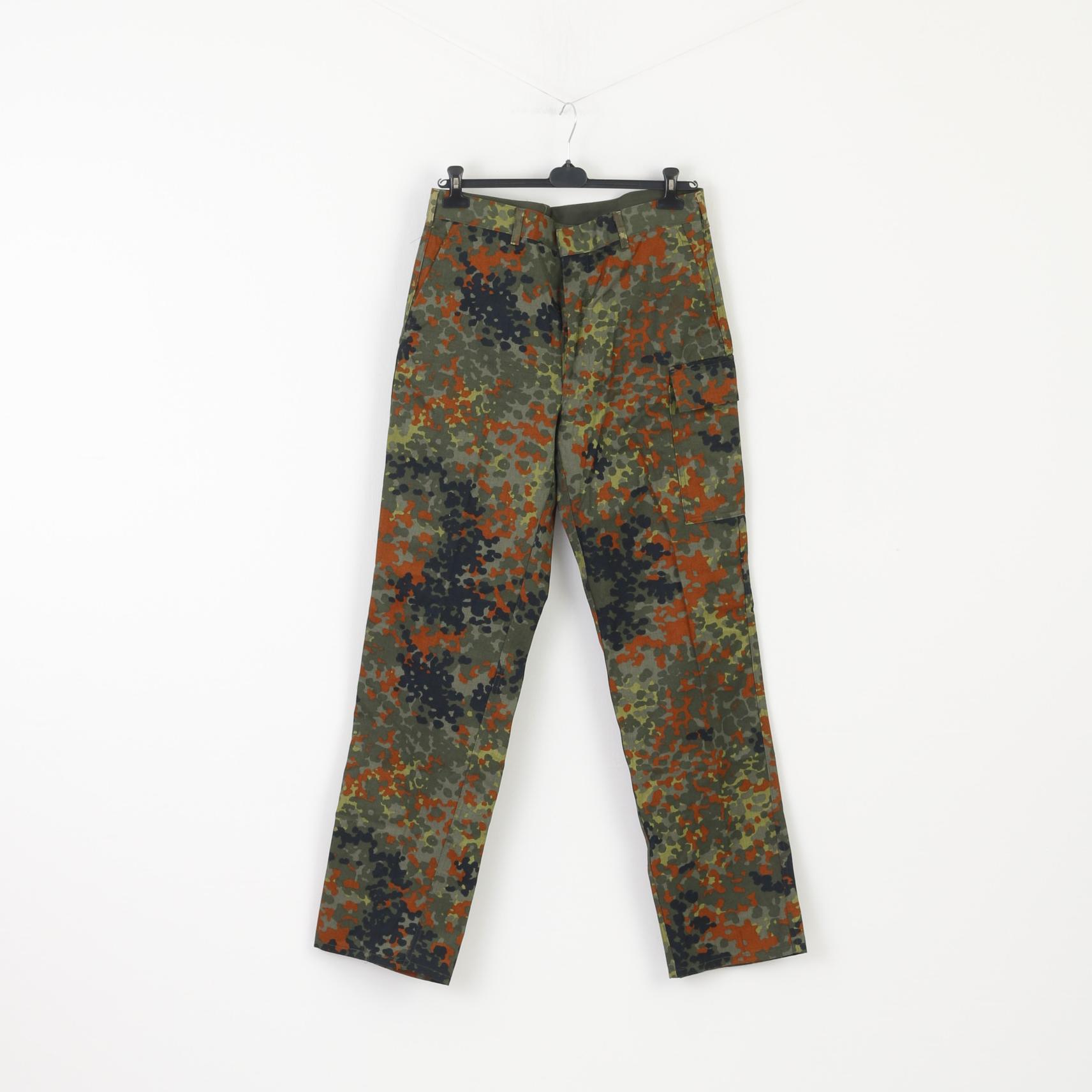 Preta Men 54 L Uniform Suit Set Pantaloni da camicia militare in cotone mimetico verde mimetico