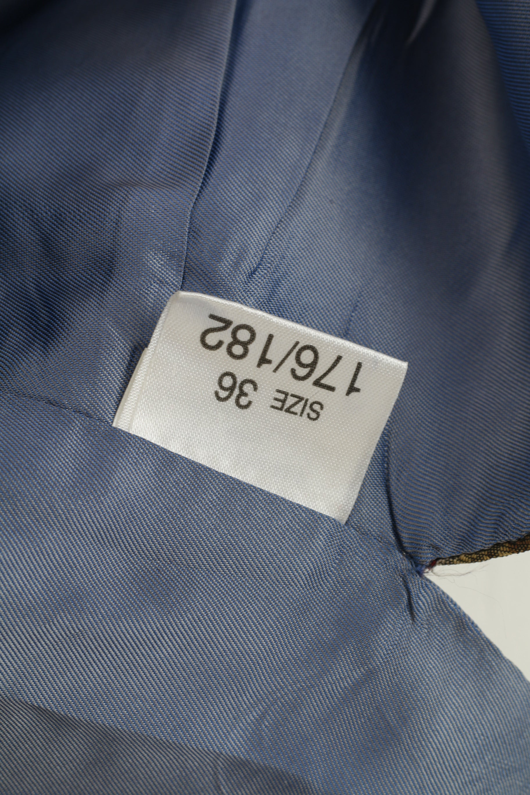 1880 Club Hommes 36 S Gilet Bleu Abstrait Brillant Rétro Vintage Gilet