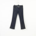 Wrangler Women 31  Jeans Trousers Navy Cotton IRIS Straight Leg Vintage Pants