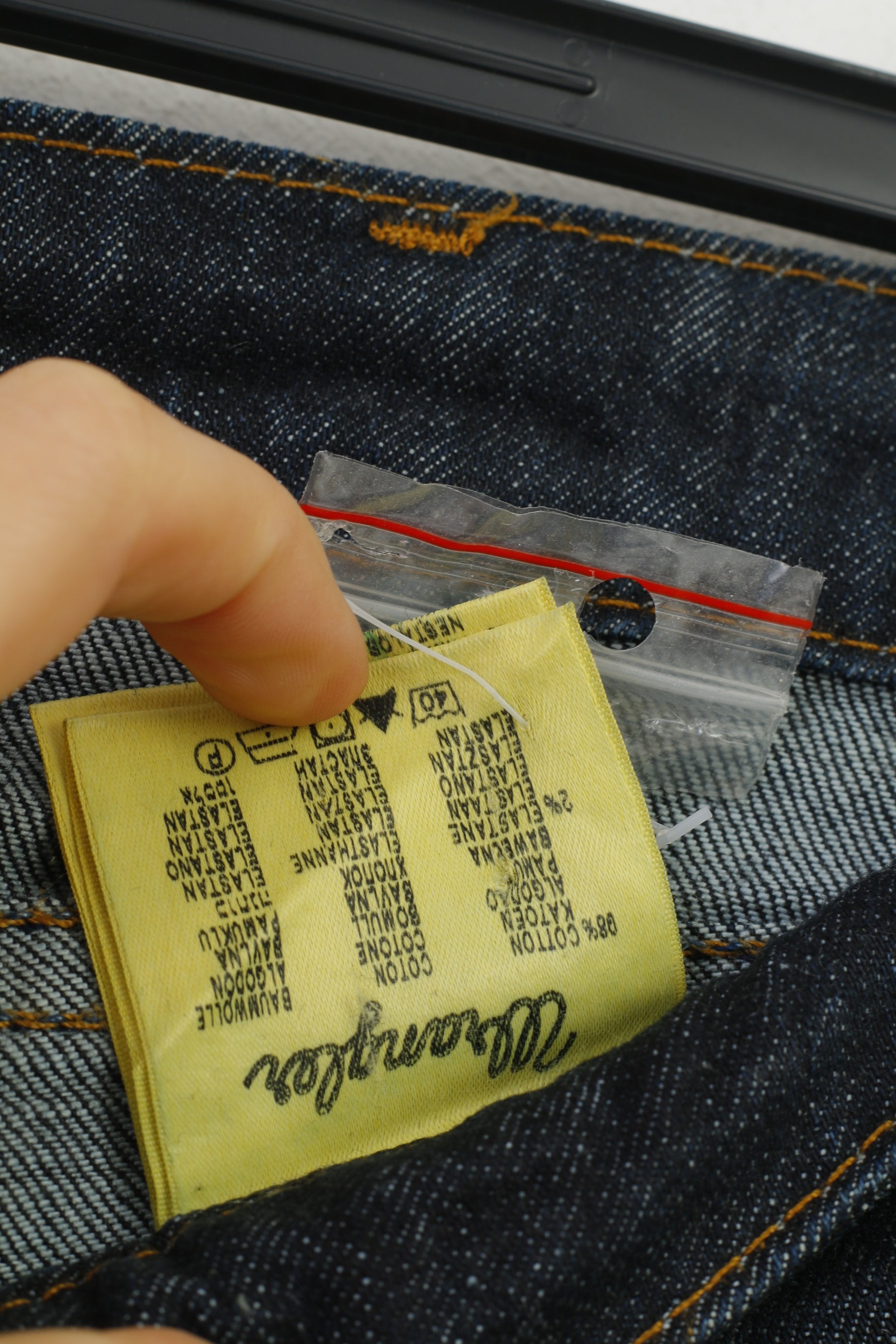 Wrangler Women 31  Jeans Trousers Navy Cotton IRIS Straight Leg Vintage Pants