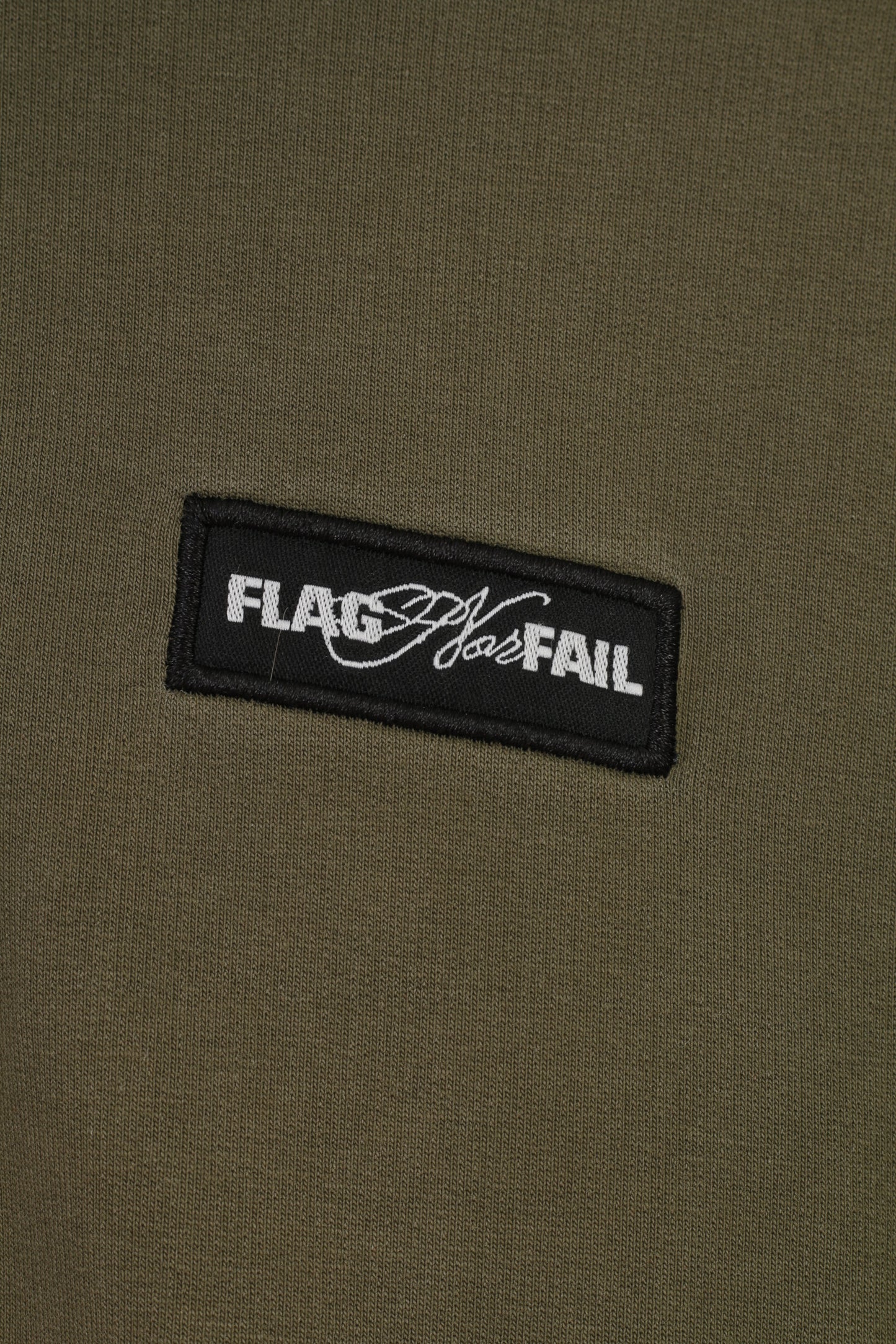 Flag for fail Sweat-shirt pour femme avec fermeture éclair complète, haut d'entraînement en coton vintage kaki