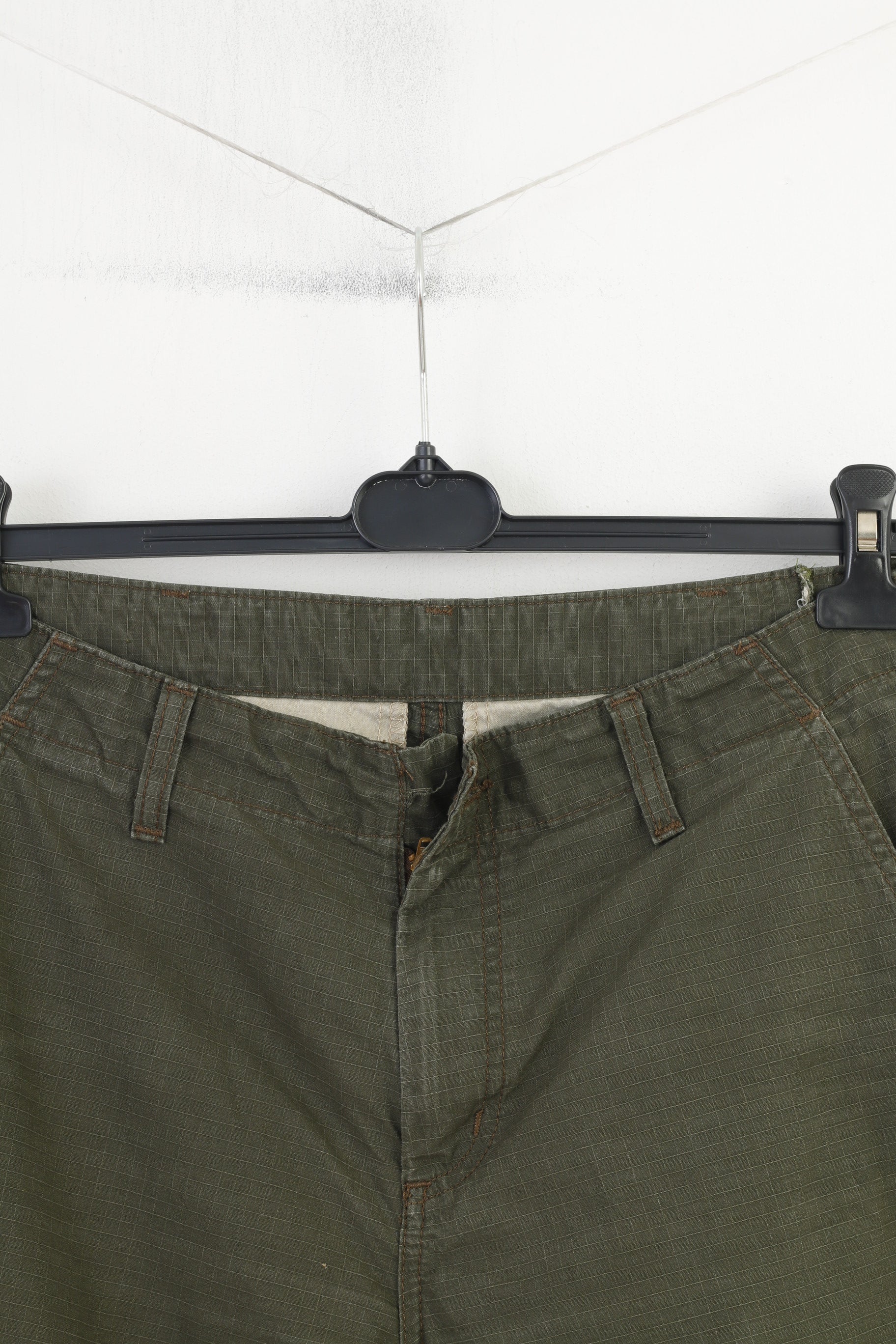 Carhartt Men M Trousers Khaki Wide Leg Vintage Pockets Pants