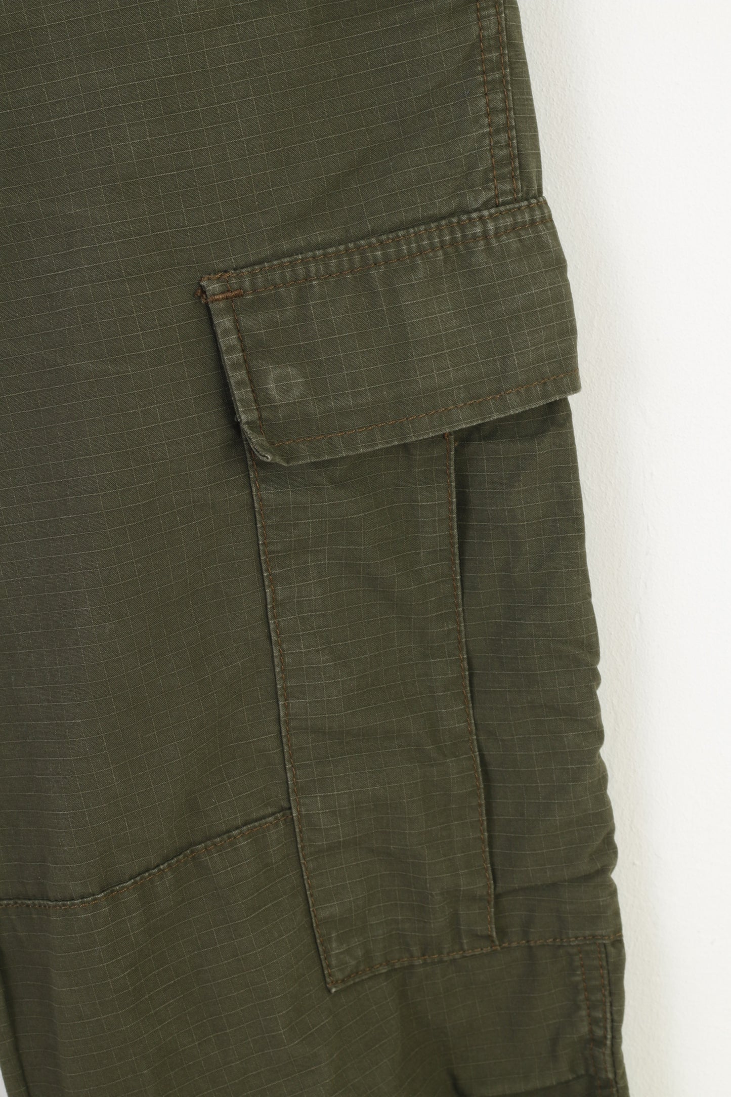 Pantaloni Carhartt da uomo M Pantaloni con tasche vintage a gamba larga color kaki