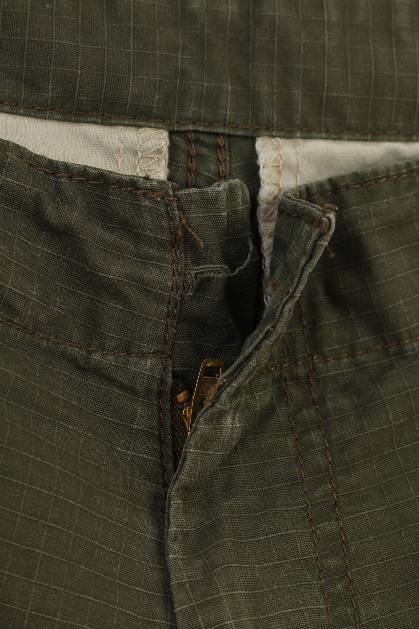 Carhartt Men M Trousers Khaki Wide Leg Vintage Pockets Pants