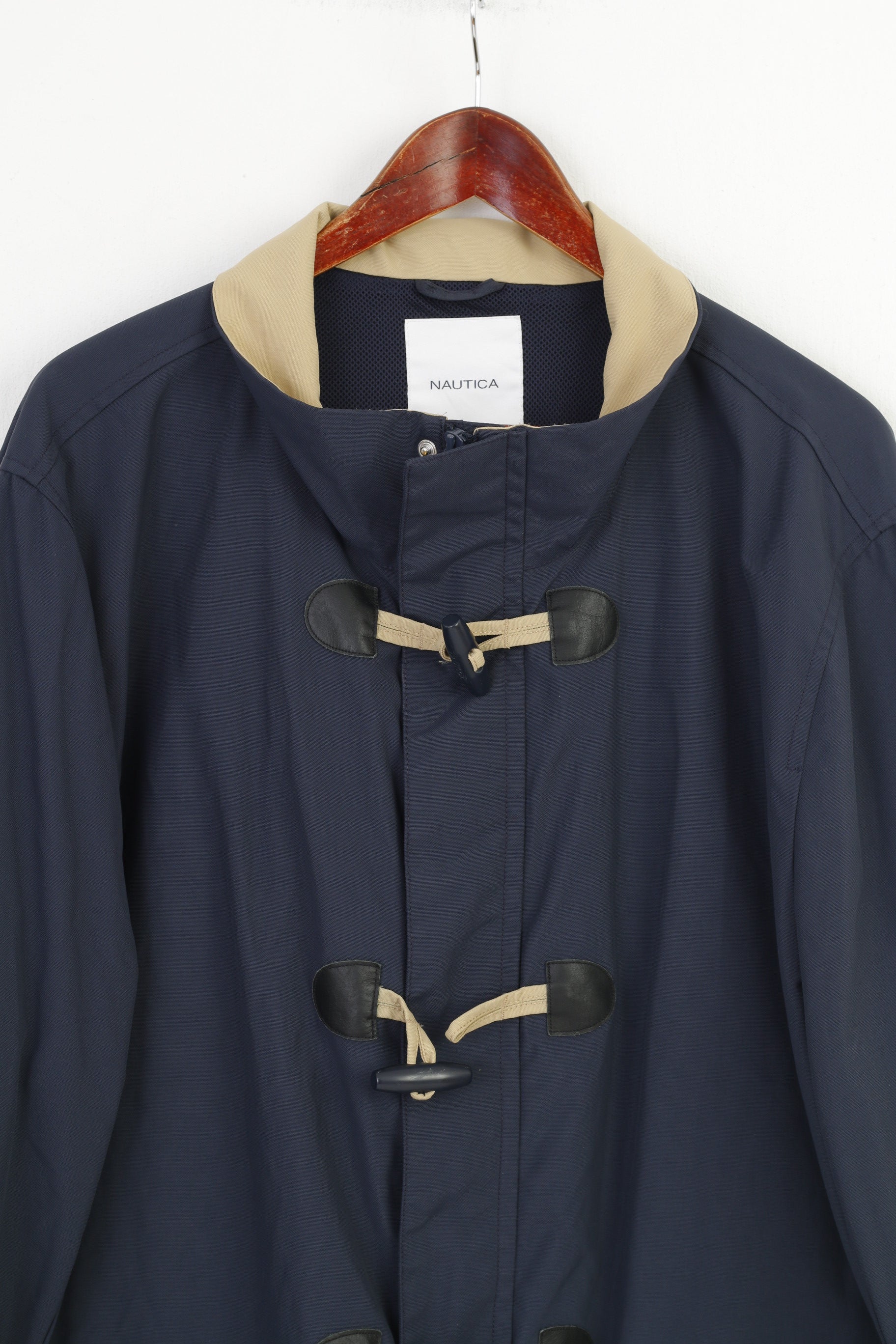 Nautica Men 4XL Jacket Nylon Navy Blue Full Zipper  Outwear Top