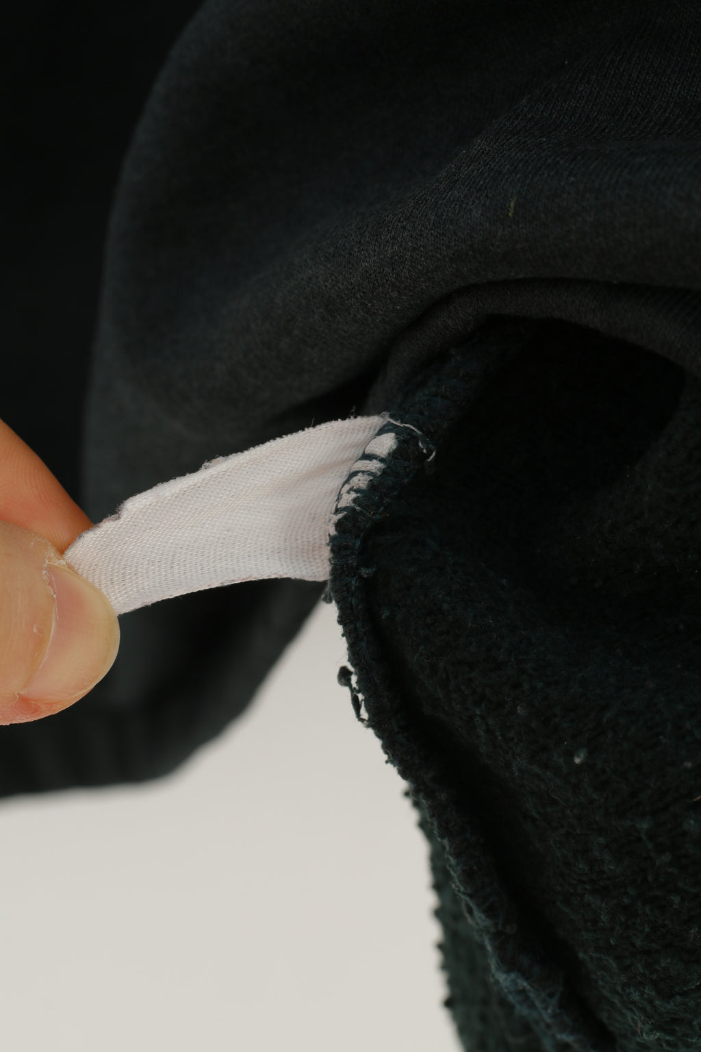 Felpa Nike da uomo XXL con scollo a V vintage anni '90 in cotone verde con cappuccio