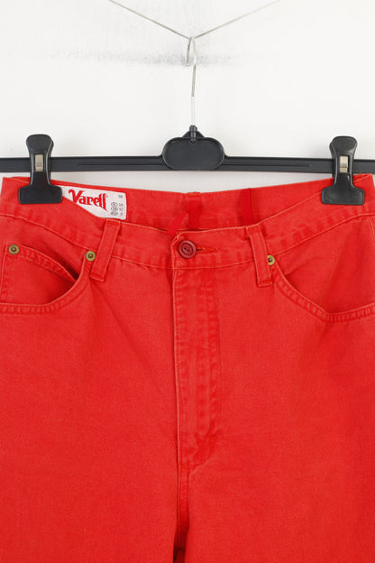 Pantaloni Yarell da donna 12 40 Pantaloni jeans vintage in cotone rosso