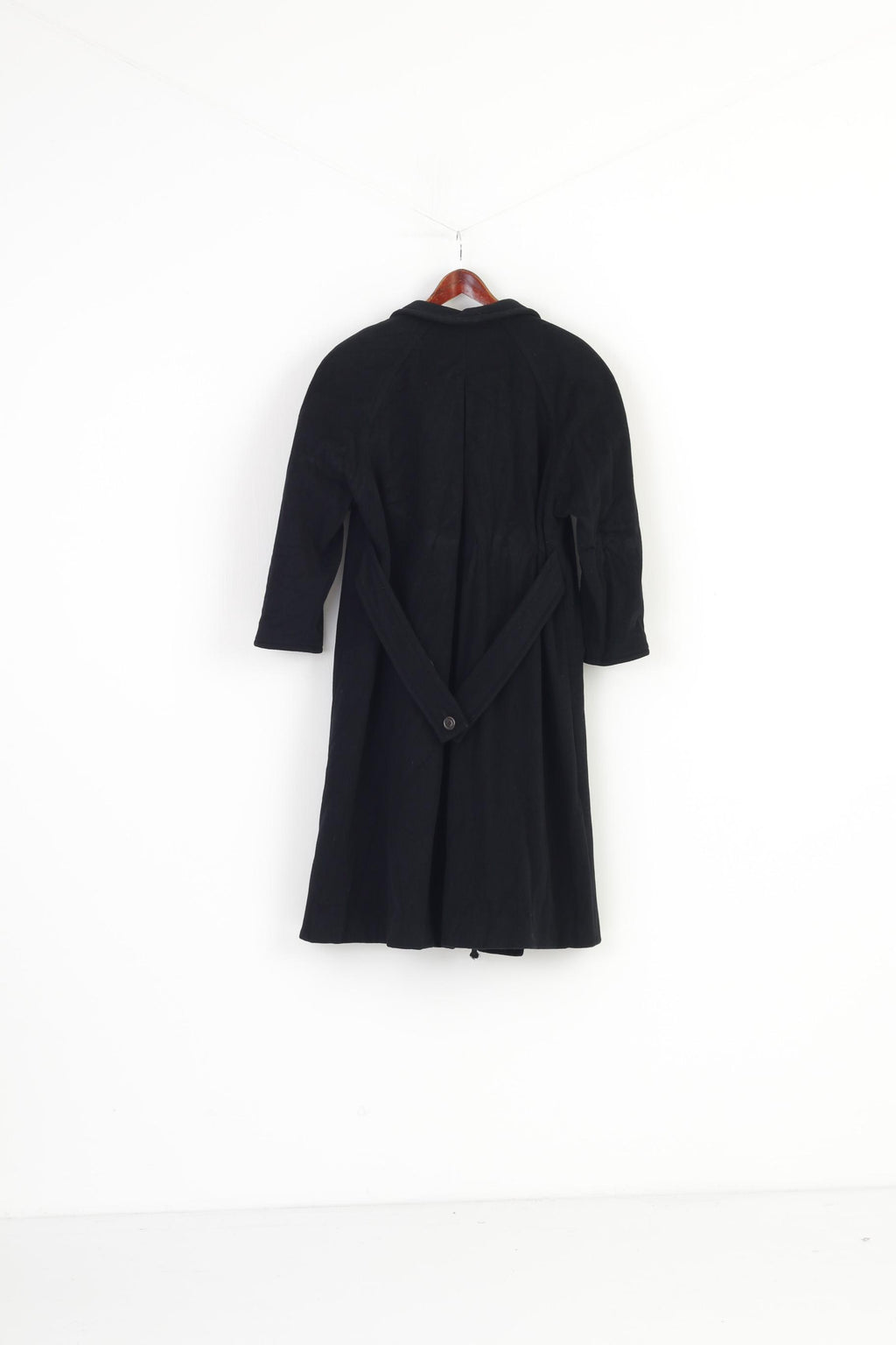 Richard Muller Petite Mademoiselle Woman M Coat Black Wool  Buttons West Germany Top