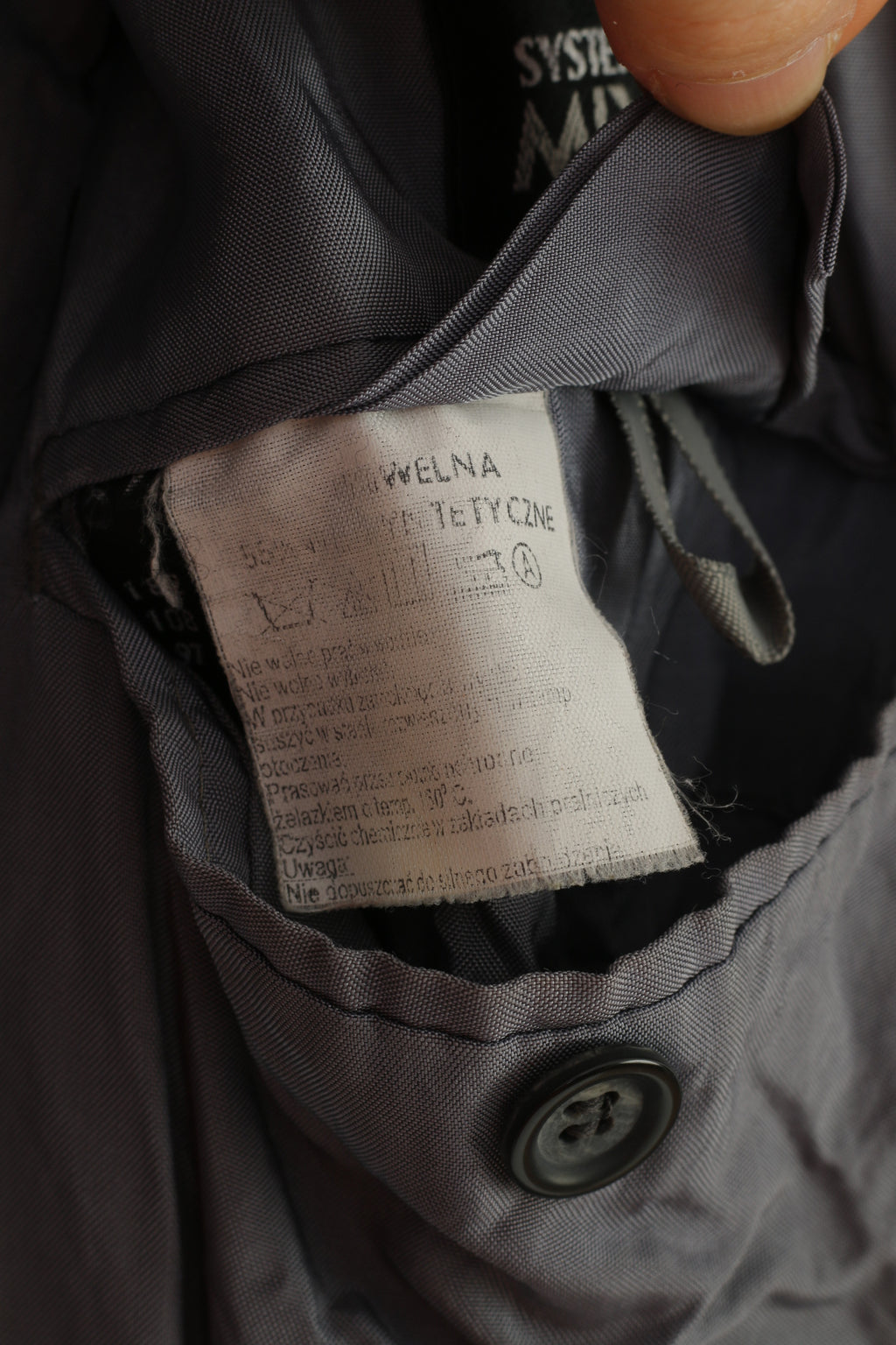 Intermoda Men 54 Blazer Navy Checkered Single Breasted Collar Vintage Classic System Mix Top