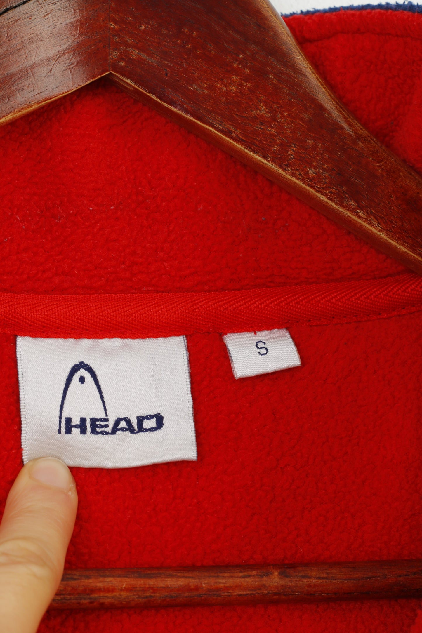 Head Men S Fleece Zip Neck Navy Padded Vintage Sweatshirt Top