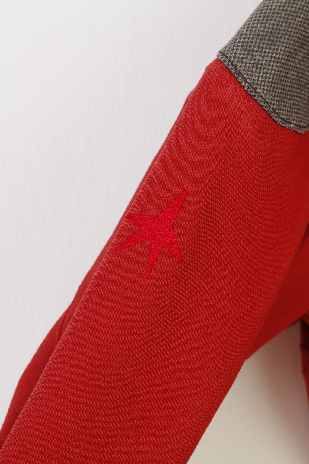 Fretex Hommes L Veste Fermeture Éclair Complète Rouge Outwear Haut Vintage