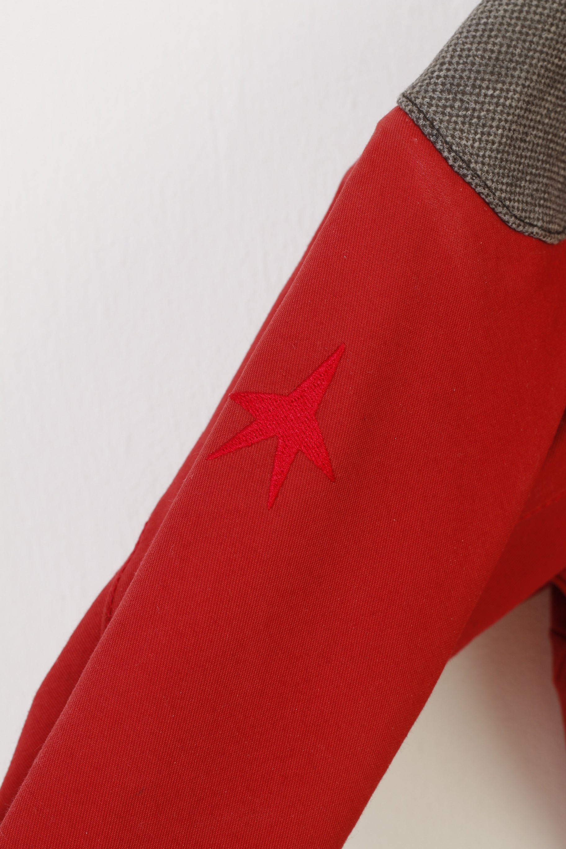 Fretex Men L Jacket Full Zipper Red Outwear Vintage Top