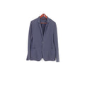 Strellson Men M Blazer Cotton Navy Blue Buttons Long Sleeve Top